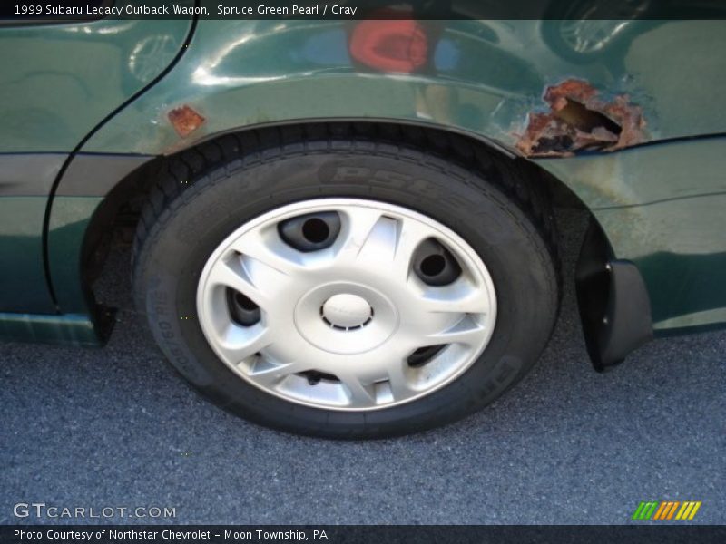 Spruce Green Pearl / Gray 1999 Subaru Legacy Outback Wagon