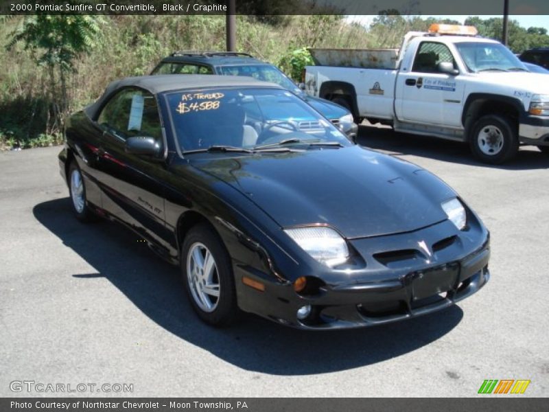 Black / Graphite 2000 Pontiac Sunfire GT Convertible