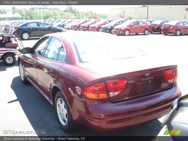 Ruby Red / Pewter 2001 Oldsmobile Alero GX Sedan