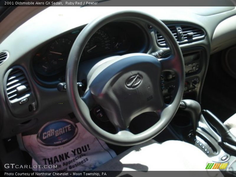 Ruby Red / Pewter 2001 Oldsmobile Alero GX Sedan