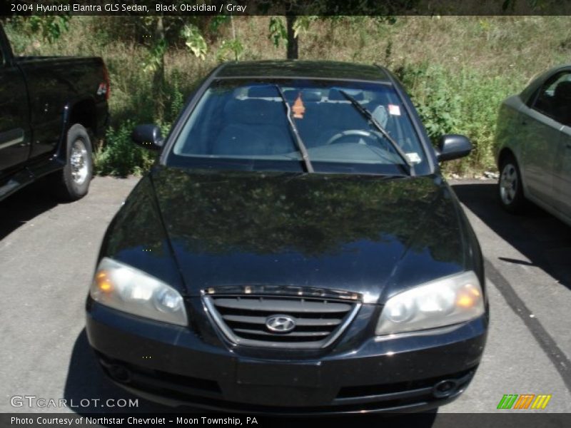 Black Obsidian / Gray 2004 Hyundai Elantra GLS Sedan