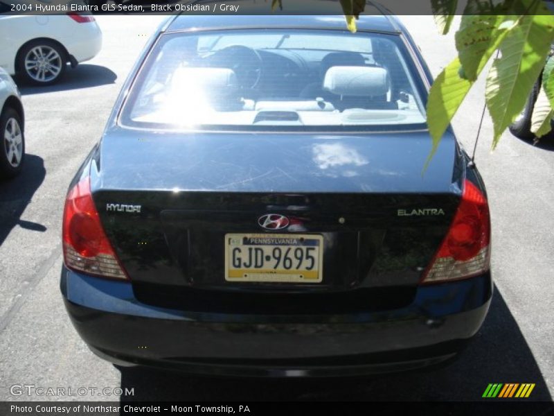 Black Obsidian / Gray 2004 Hyundai Elantra GLS Sedan