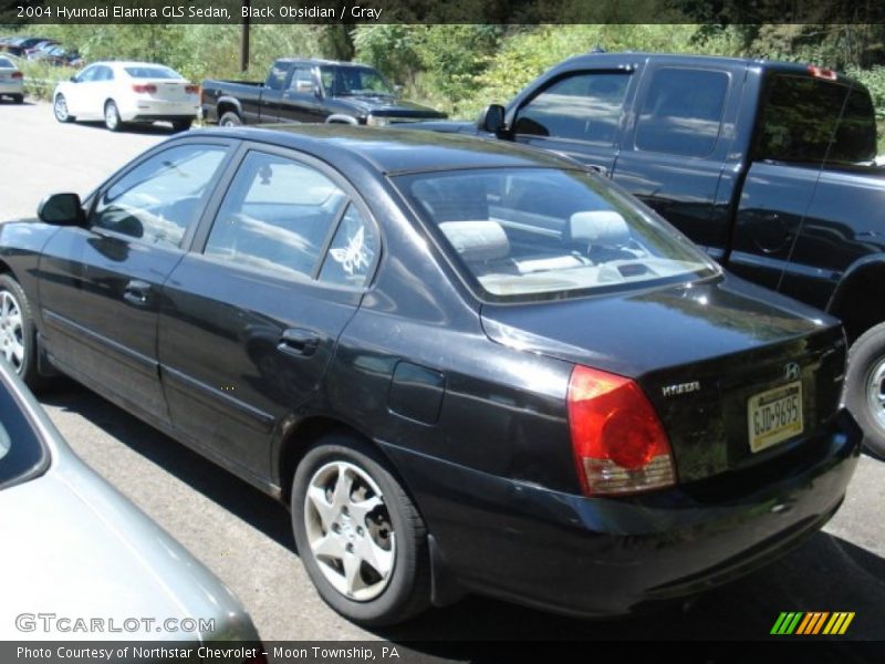 Black Obsidian / Gray 2004 Hyundai Elantra GLS Sedan