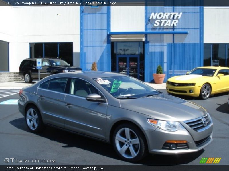 Iron Gray Metallic / Black/Cornsilk Beige 2012 Volkswagen CC Lux