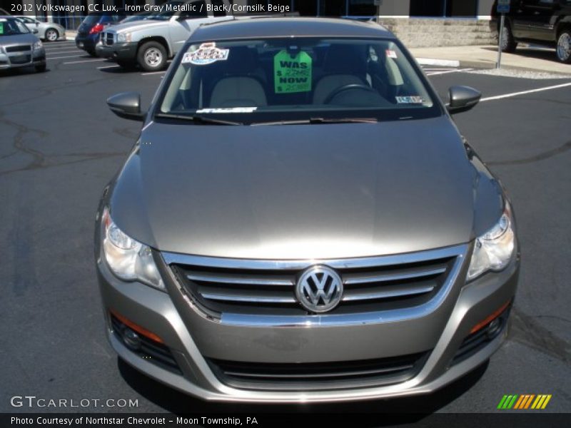 Iron Gray Metallic / Black/Cornsilk Beige 2012 Volkswagen CC Lux