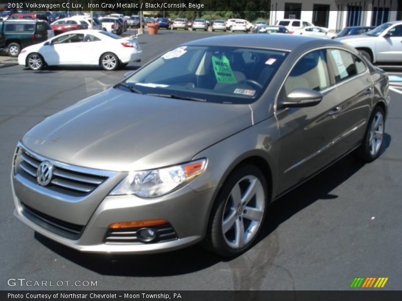 Iron Gray Metallic / Black/Cornsilk Beige 2012 Volkswagen CC Lux