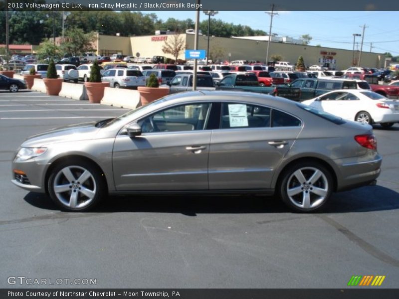 Iron Gray Metallic / Black/Cornsilk Beige 2012 Volkswagen CC Lux