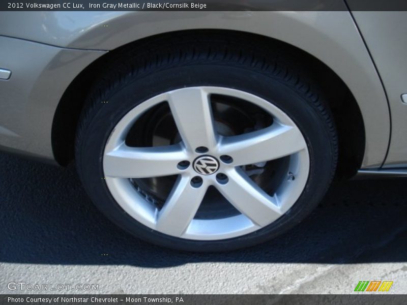 Iron Gray Metallic / Black/Cornsilk Beige 2012 Volkswagen CC Lux