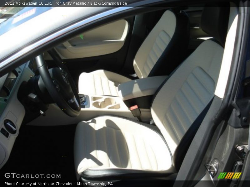 Iron Gray Metallic / Black/Cornsilk Beige 2012 Volkswagen CC Lux