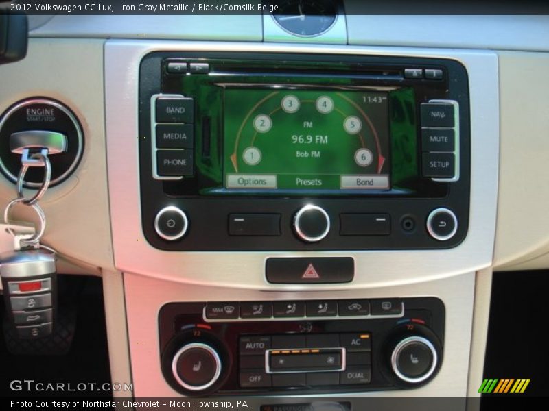 Iron Gray Metallic / Black/Cornsilk Beige 2012 Volkswagen CC Lux