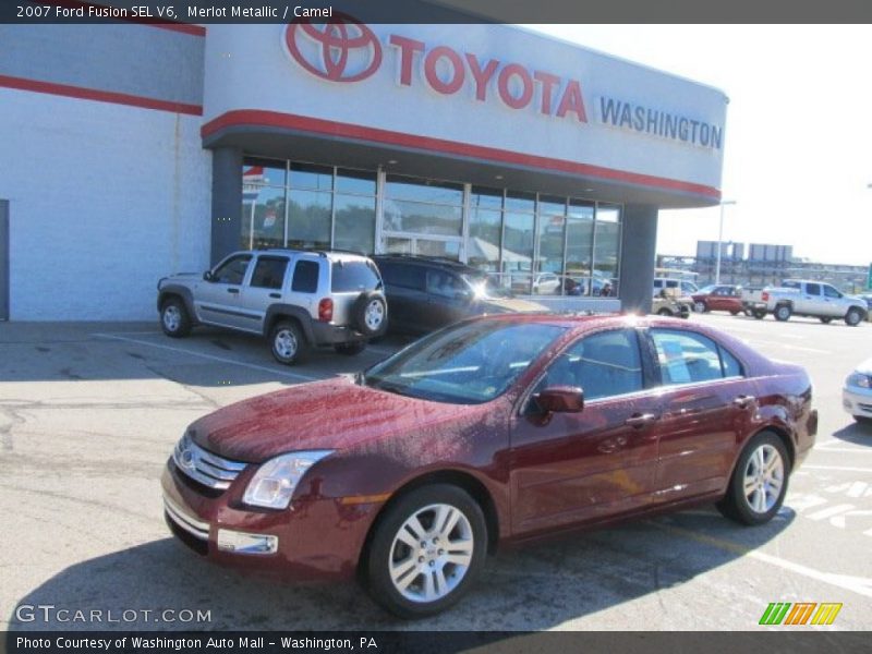 Merlot Metallic / Camel 2007 Ford Fusion SEL V6