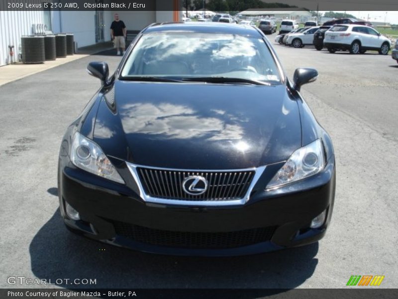Obsidian Black / Ecru 2009 Lexus IS 250 AWD