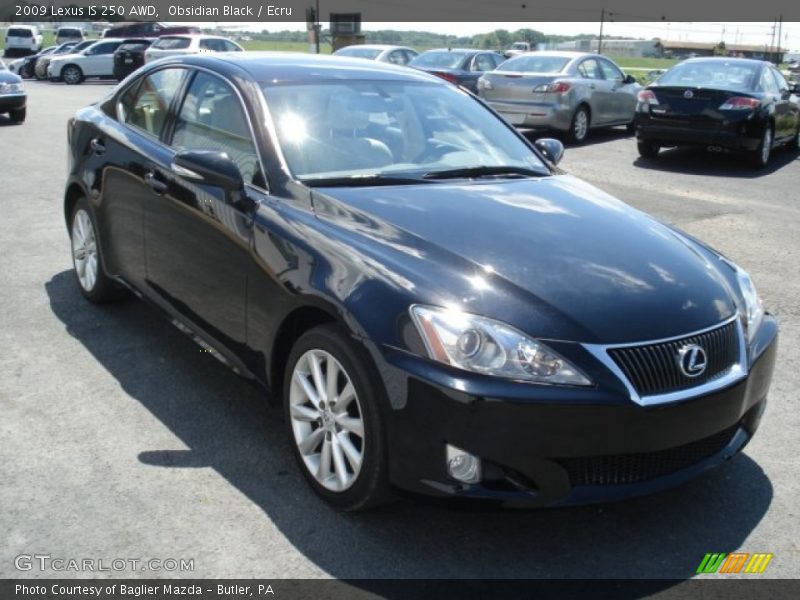 Obsidian Black / Ecru 2009 Lexus IS 250 AWD