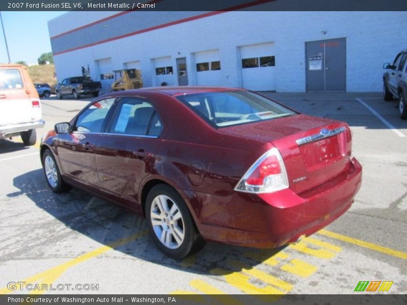 Merlot Metallic / Camel 2007 Ford Fusion SEL V6