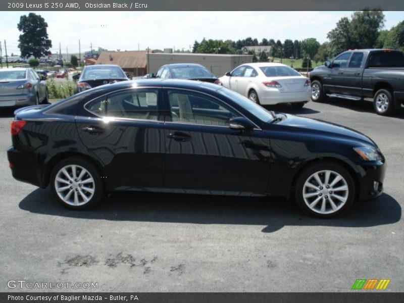 Obsidian Black / Ecru 2009 Lexus IS 250 AWD
