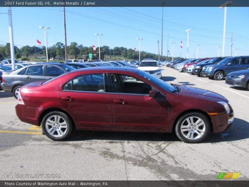 Merlot Metallic / Camel 2007 Ford Fusion SEL V6