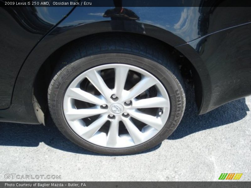Obsidian Black / Ecru 2009 Lexus IS 250 AWD