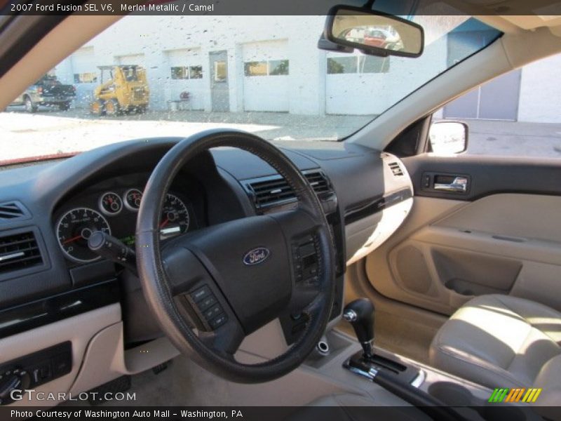 Merlot Metallic / Camel 2007 Ford Fusion SEL V6
