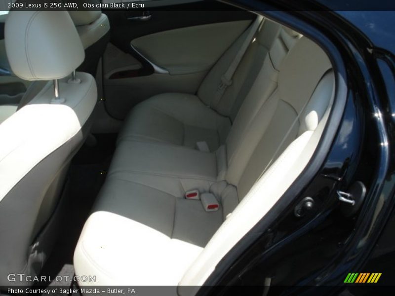 Obsidian Black / Ecru 2009 Lexus IS 250 AWD