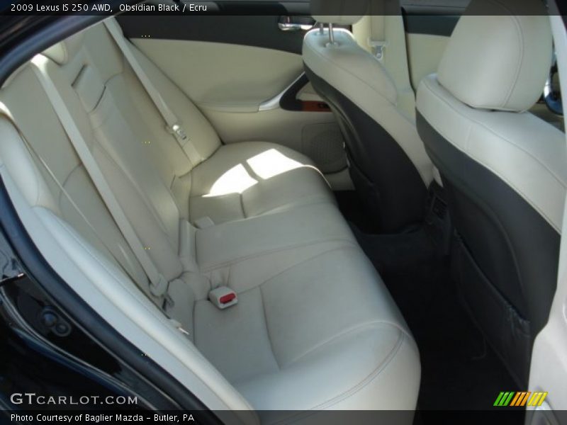 Obsidian Black / Ecru 2009 Lexus IS 250 AWD