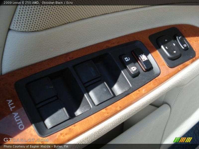 Obsidian Black / Ecru 2009 Lexus IS 250 AWD