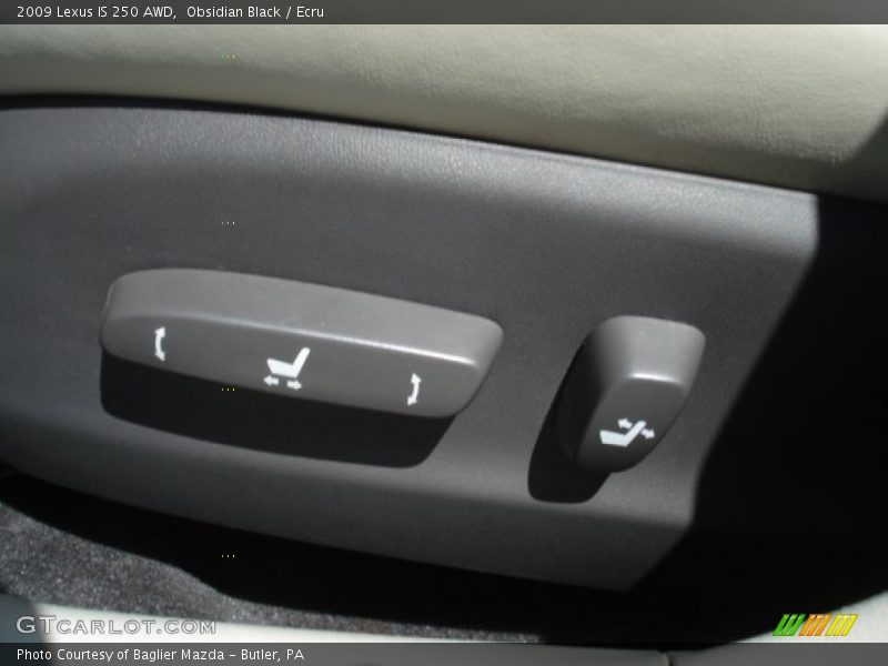 Obsidian Black / Ecru 2009 Lexus IS 250 AWD