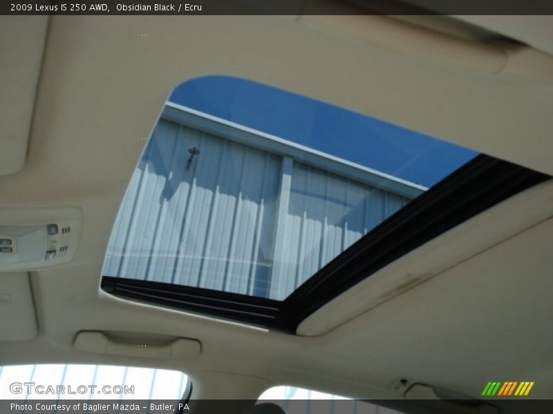 Obsidian Black / Ecru 2009 Lexus IS 250 AWD