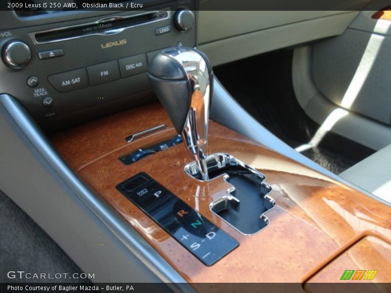 Obsidian Black / Ecru 2009 Lexus IS 250 AWD