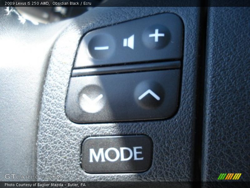 Obsidian Black / Ecru 2009 Lexus IS 250 AWD