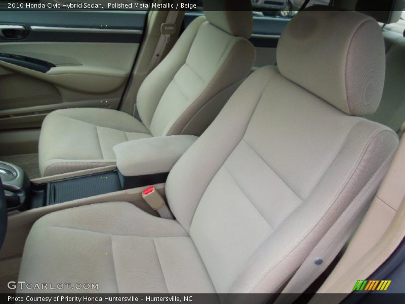 Front Seat of 2010 Civic Hybrid Sedan