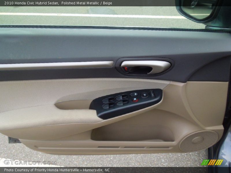 Polished Metal Metallic / Beige 2010 Honda Civic Hybrid Sedan