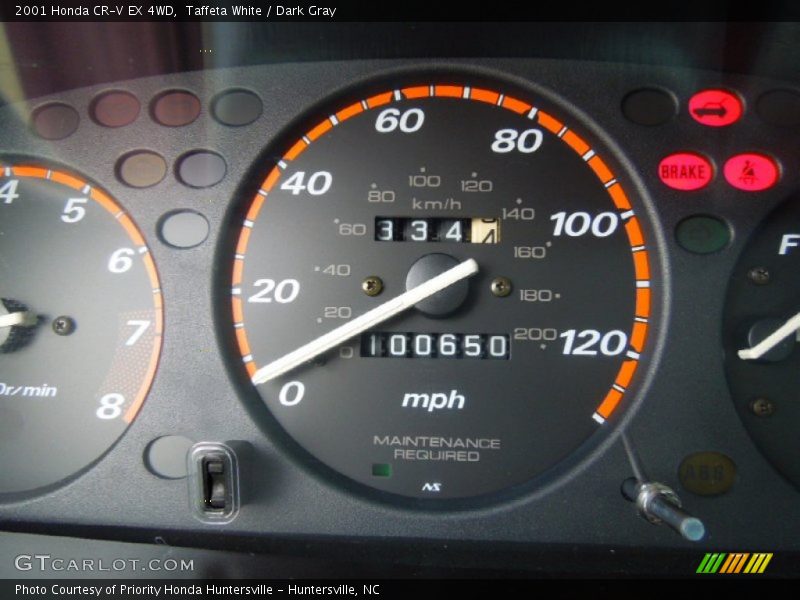 Taffeta White / Dark Gray 2001 Honda CR-V EX 4WD