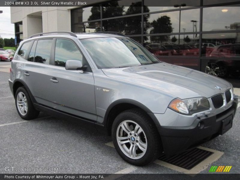 Silver Grey Metallic / Black 2004 BMW X3 3.0i