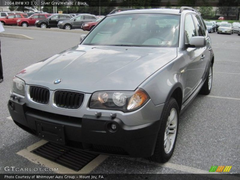 Silver Grey Metallic / Black 2004 BMW X3 3.0i