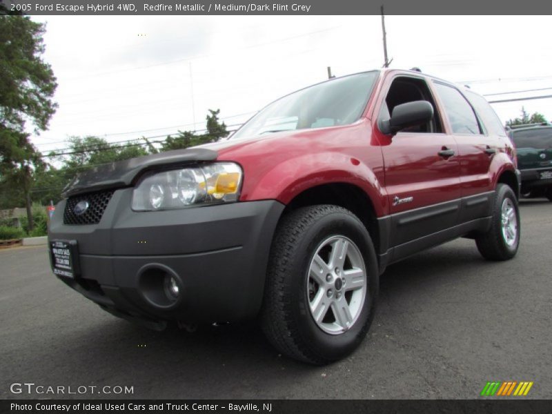 Redfire Metallic / Medium/Dark Flint Grey 2005 Ford Escape Hybrid 4WD