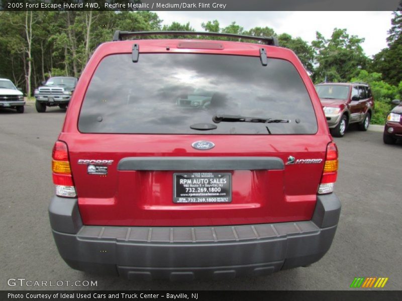 Redfire Metallic / Medium/Dark Flint Grey 2005 Ford Escape Hybrid 4WD