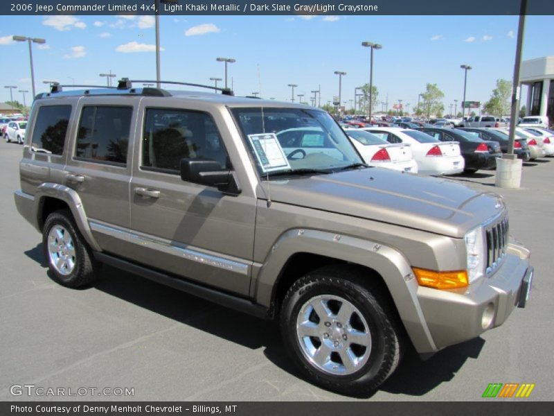 Light Khaki Metallic / Dark Slate Gray/Light Graystone 2006 Jeep Commander Limited 4x4