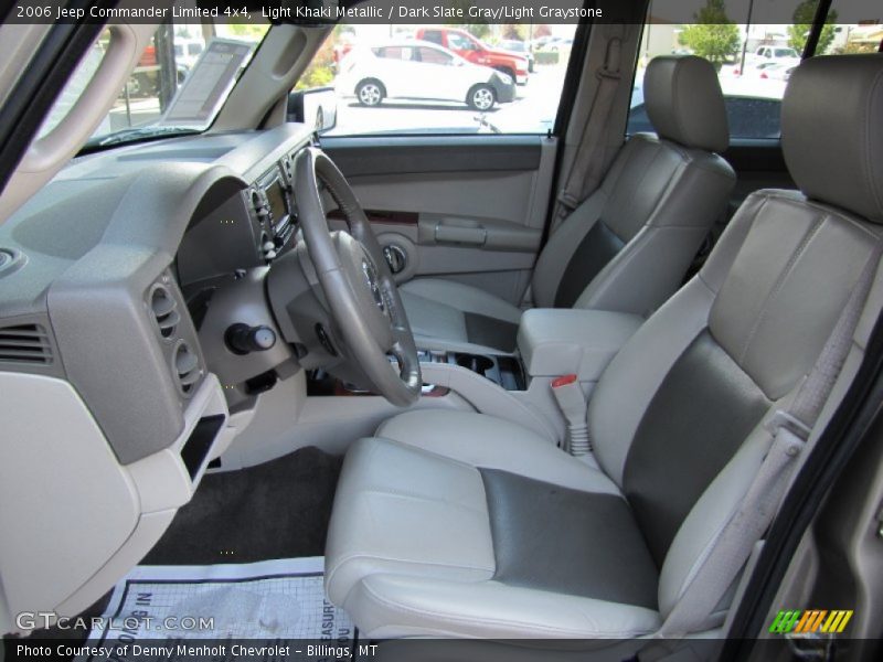 Light Khaki Metallic / Dark Slate Gray/Light Graystone 2006 Jeep Commander Limited 4x4