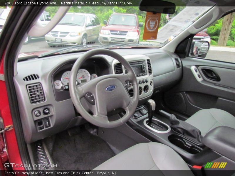 Redfire Metallic / Medium/Dark Flint Grey 2005 Ford Escape Hybrid 4WD