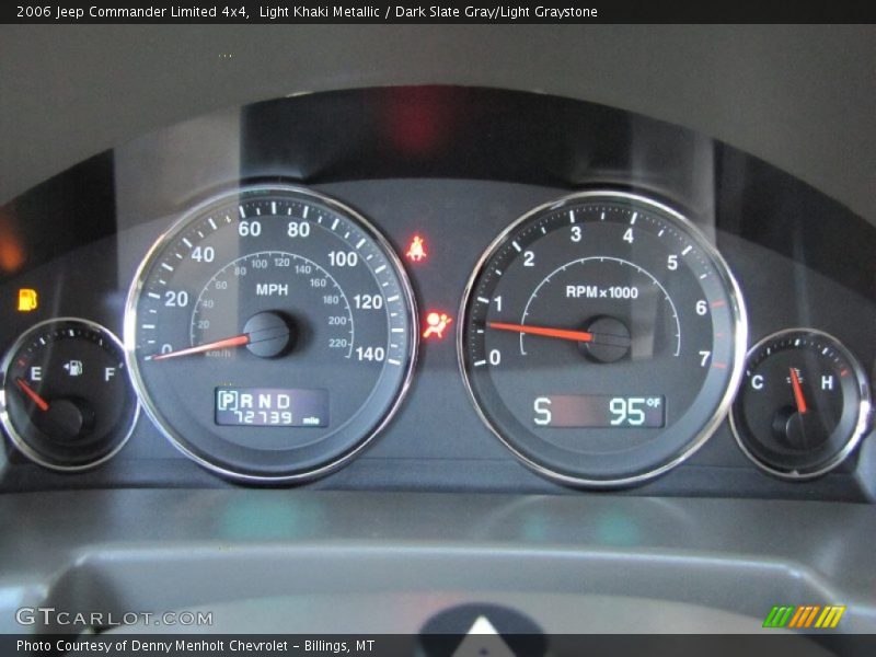 Light Khaki Metallic / Dark Slate Gray/Light Graystone 2006 Jeep Commander Limited 4x4