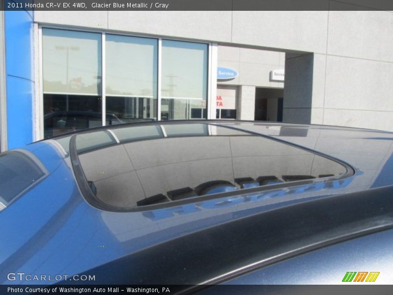 Glacier Blue Metallic / Gray 2011 Honda CR-V EX 4WD