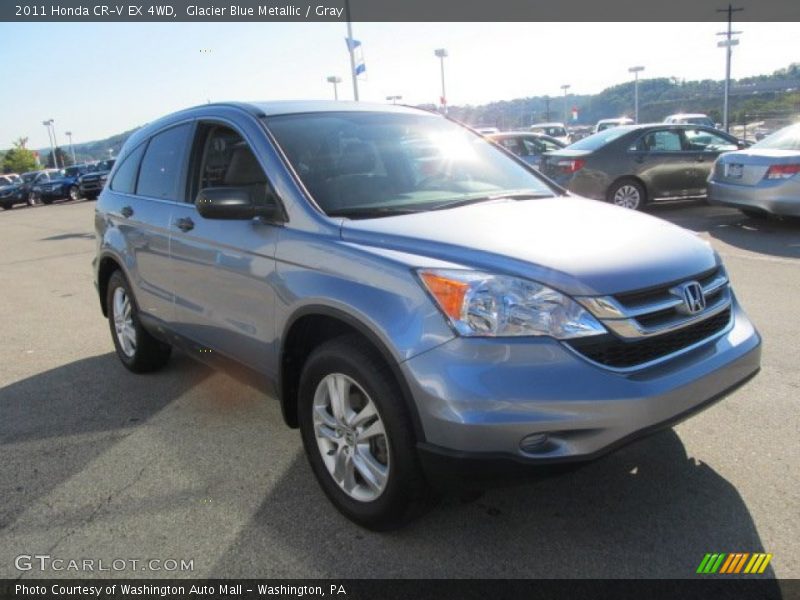 Glacier Blue Metallic / Gray 2011 Honda CR-V EX 4WD
