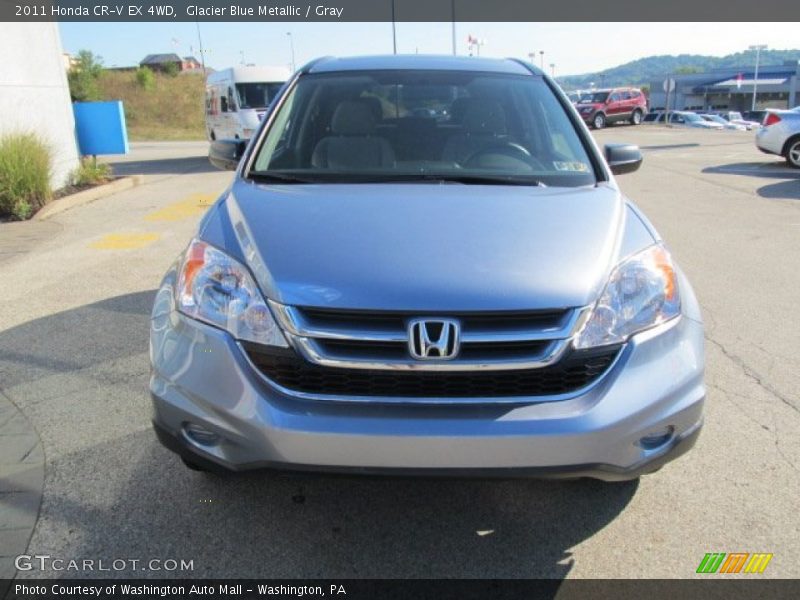 Glacier Blue Metallic / Gray 2011 Honda CR-V EX 4WD