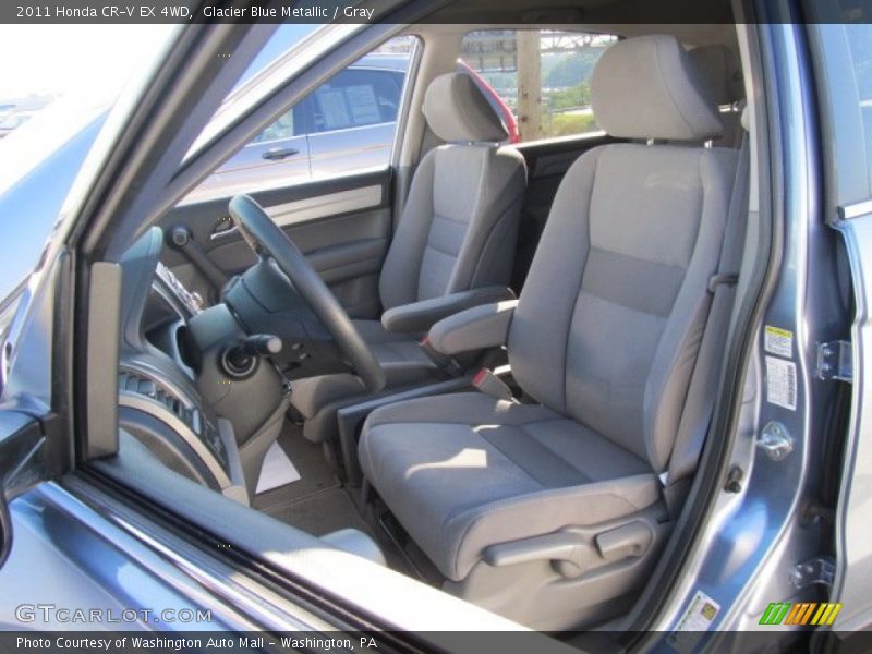 Glacier Blue Metallic / Gray 2011 Honda CR-V EX 4WD