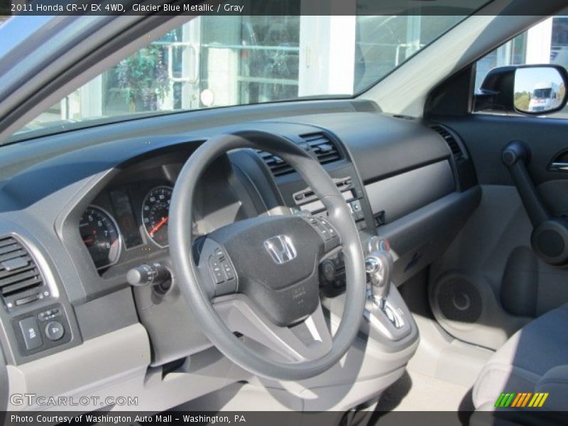 Glacier Blue Metallic / Gray 2011 Honda CR-V EX 4WD