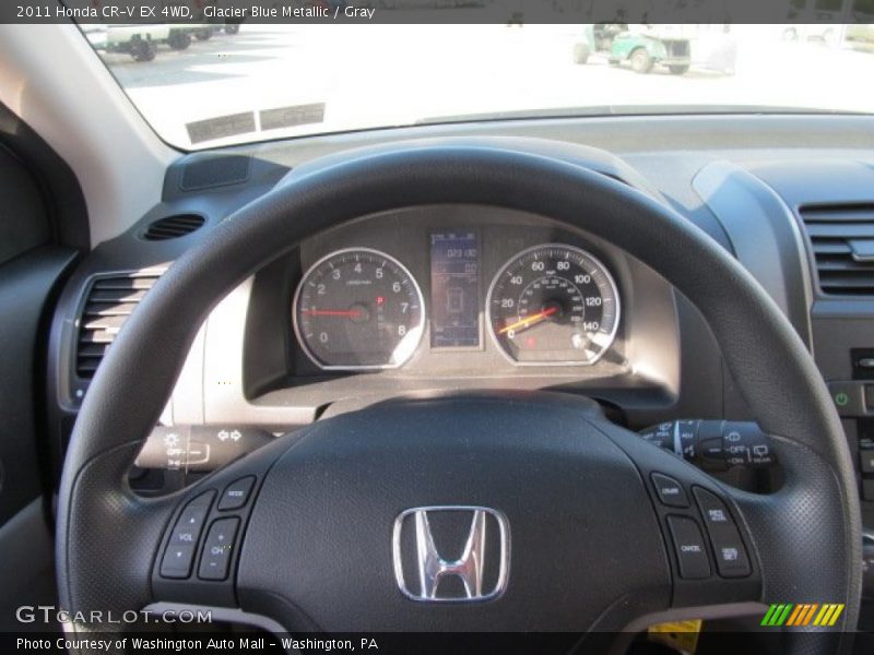 Glacier Blue Metallic / Gray 2011 Honda CR-V EX 4WD