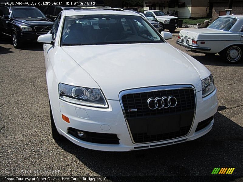 Ibis White / Black 2008 Audi A6 3.2 quattro Sedan