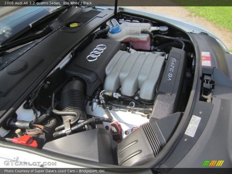 Ibis White / Black 2008 Audi A6 3.2 quattro Sedan