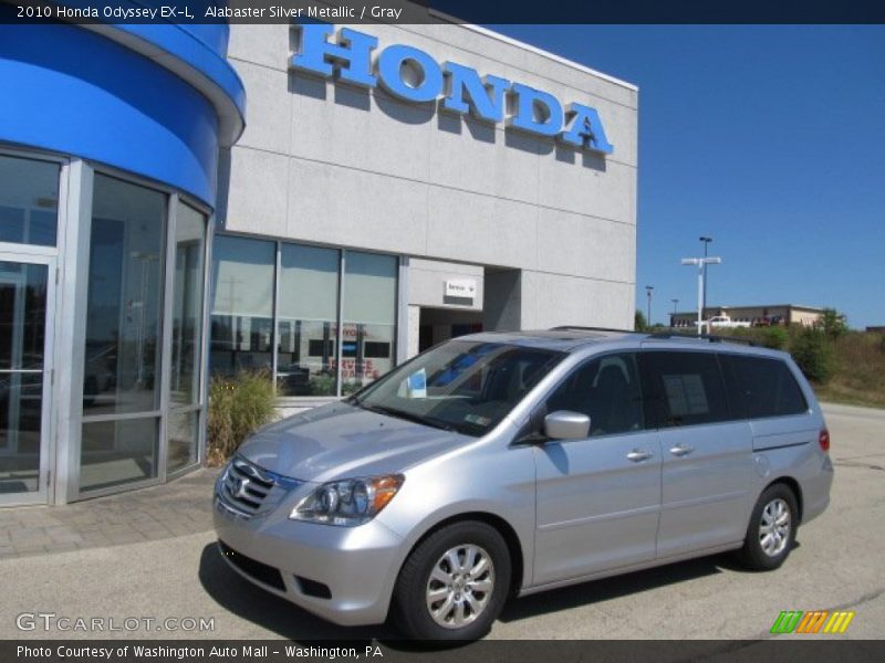 Alabaster Silver Metallic / Gray 2010 Honda Odyssey EX-L