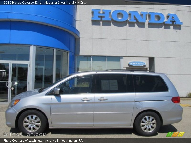 Alabaster Silver Metallic / Gray 2010 Honda Odyssey EX-L